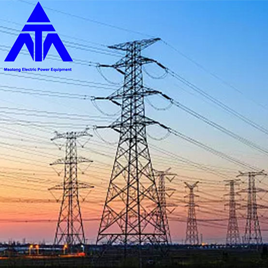 Aangle আয়রন ইলেকট্রিক পাওয়ার টাওয়ার Q345 10KV 33KV ট্রান্সমিশন লাইন