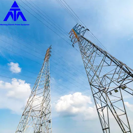 অ্যাঙ্গেল গ্যালভানাইজড 66KV স্টিল ডিস্ট্রিবিউশন ইলেকট্রিক পাওয়ার টাওয়ার