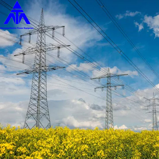 গ্যালভানাইজড 33KV 66KV ট্রান্সমিশন ইলেকট্রিক পাওয়ার আয়রন টাওয়ার